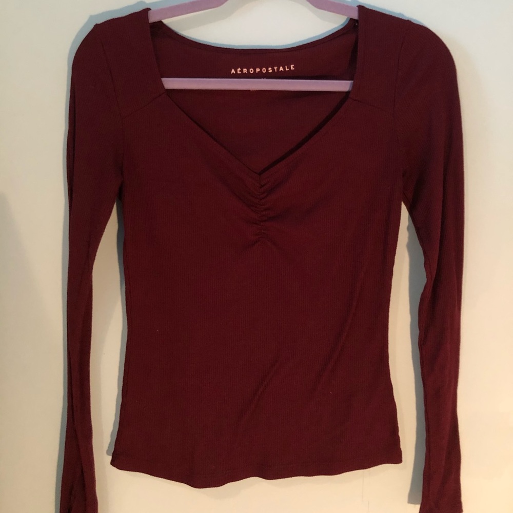 low cut long sleeve